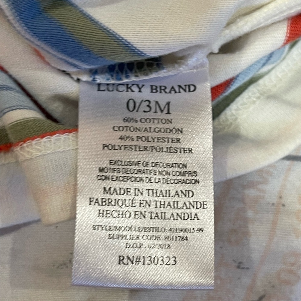 Lucky Brand Overall Outfit size 0-3 - Picture 5 of 7
